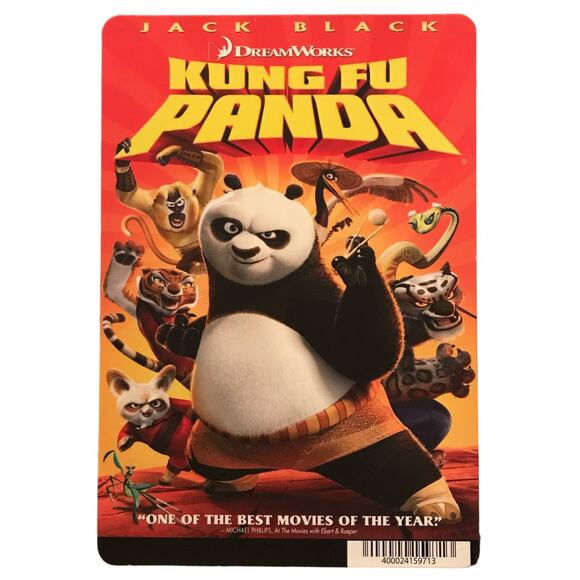 Mini Movie Poster - Kung Fu Panda - Art Home Kid Bedroom Decor Fits A5 Frame - Picture 1 of 8